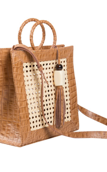 Bolsa Gabi croco lado