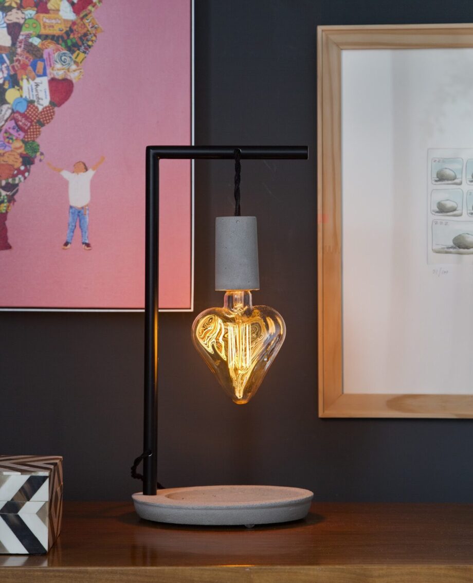 Luminária Amor Concreto Ric Melo Design